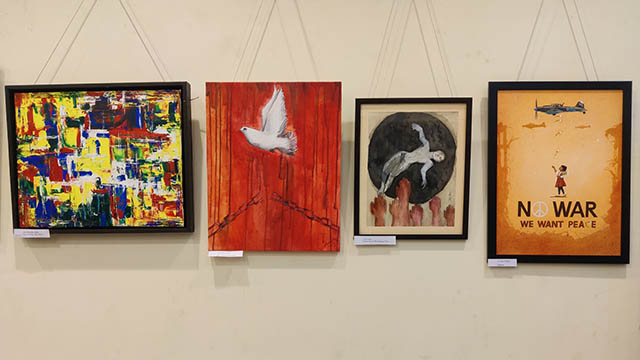 Work of artists exhibited in Gorky Sadan