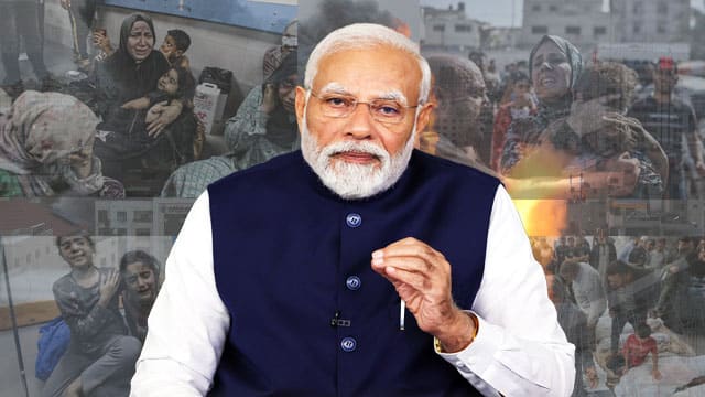 Why isn't Israeli aggression in Gaza "terrorism" for Modi?