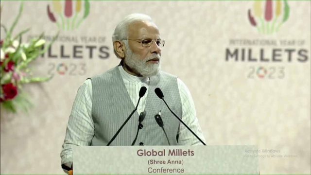 In Global Millet Conference 2023, PM Modi emphasised millet cultivation during the threat of climate change.